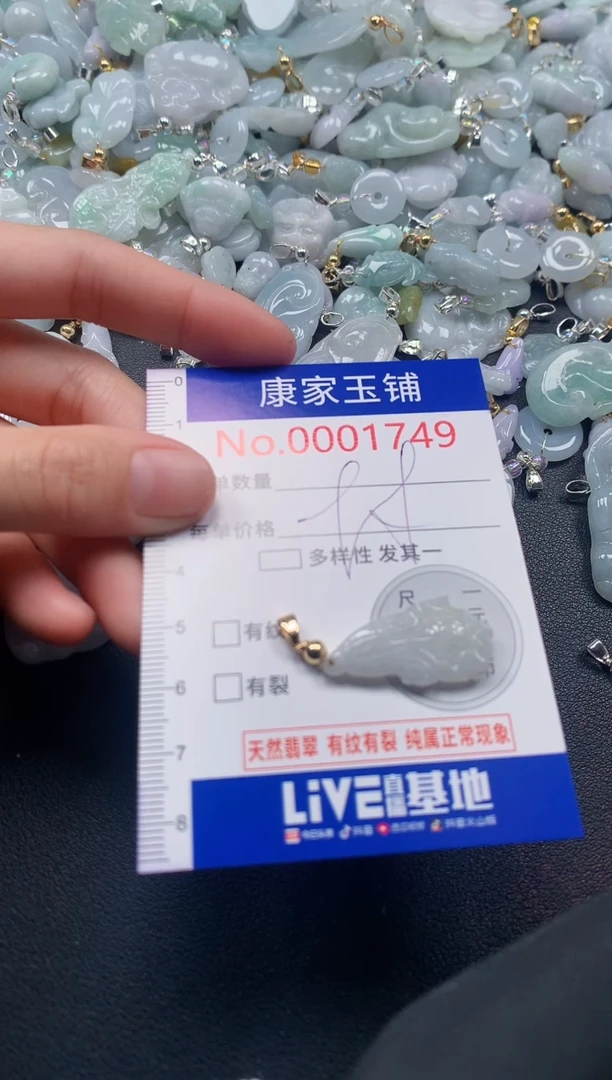 吊坠(不含链)未镶嵌翡翠1749