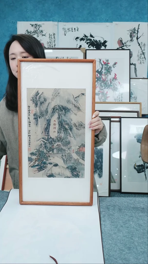 【闪购商品】国画33*66本土老师山水