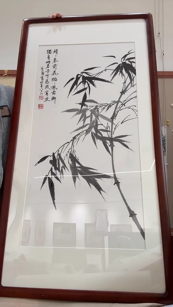 国画D*j高老师国画镜框一件