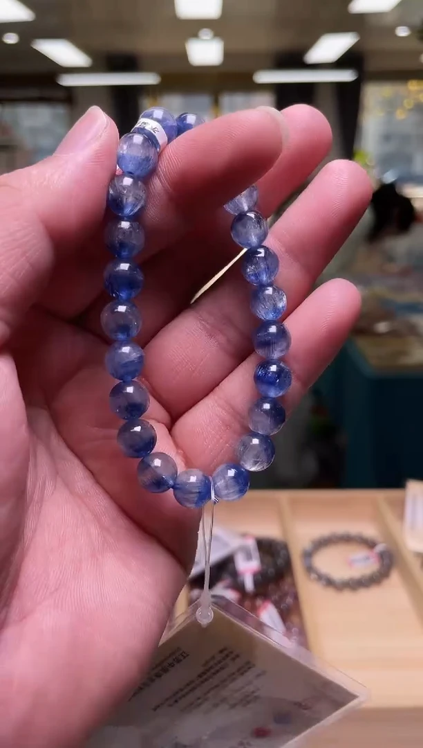 未镶嵌蓝晶石手链8±/x-067【