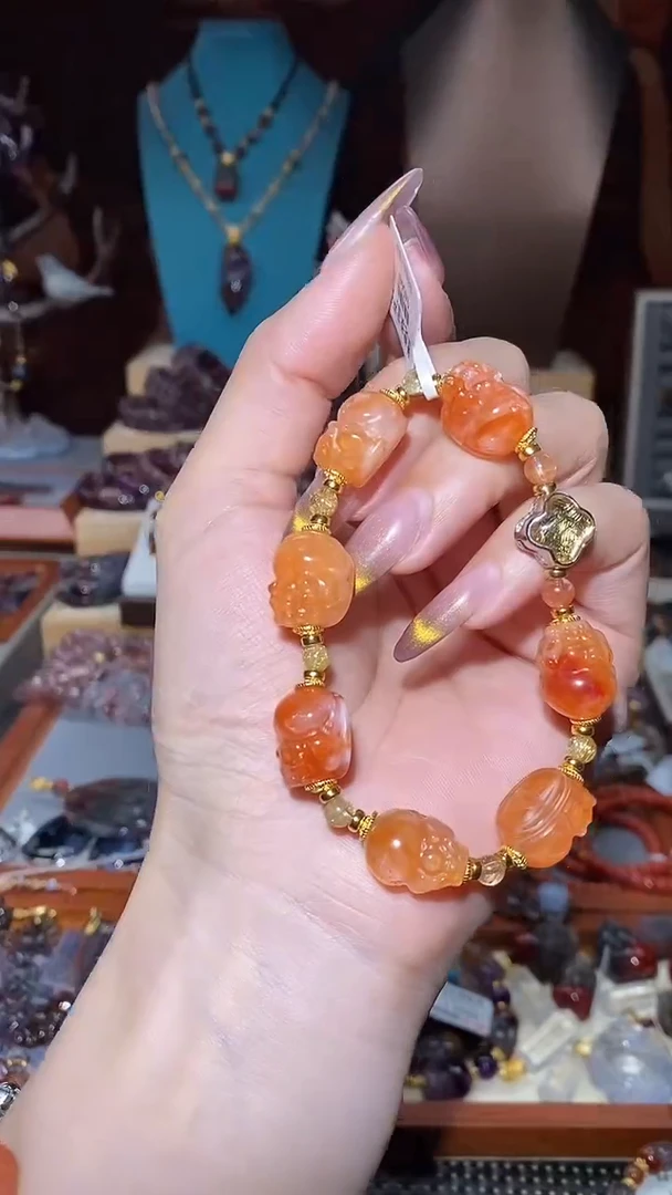 未镶嵌颈饰水晶胶花貔貅阵天铁DIY手串