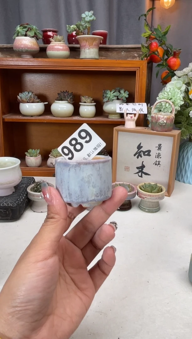 瓷片989知木小芳花盆编号