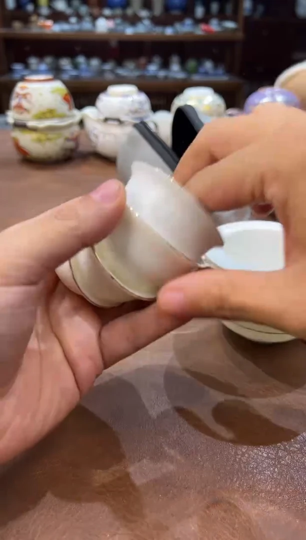 真的很便宜超好看会开片的旅行茶具