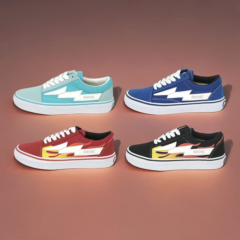 多REVENGEXSTORM复仇风暴蓝色情侣鞋子男款爆款2025新款帆布