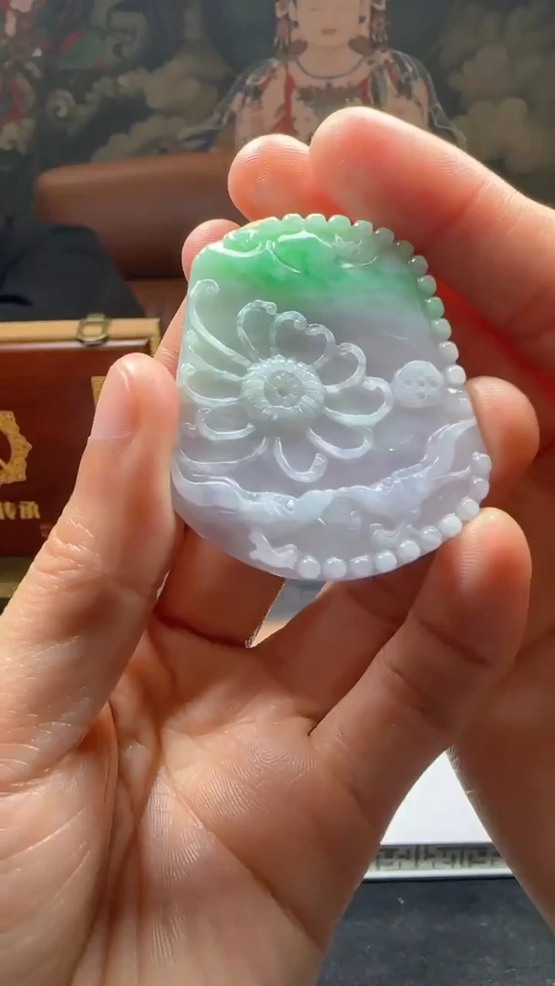 【闪购商品】定制翡翠未镶嵌L-@@QJXC11991