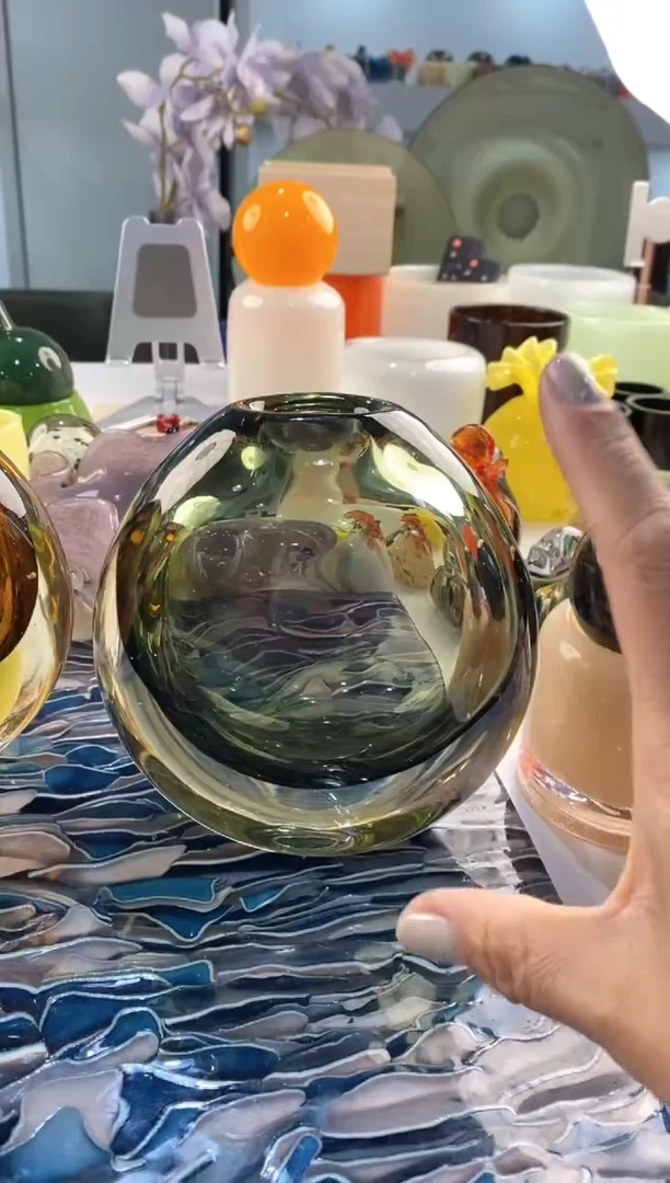 【闪购商品】琉璃慕忆家花瓶微瑕