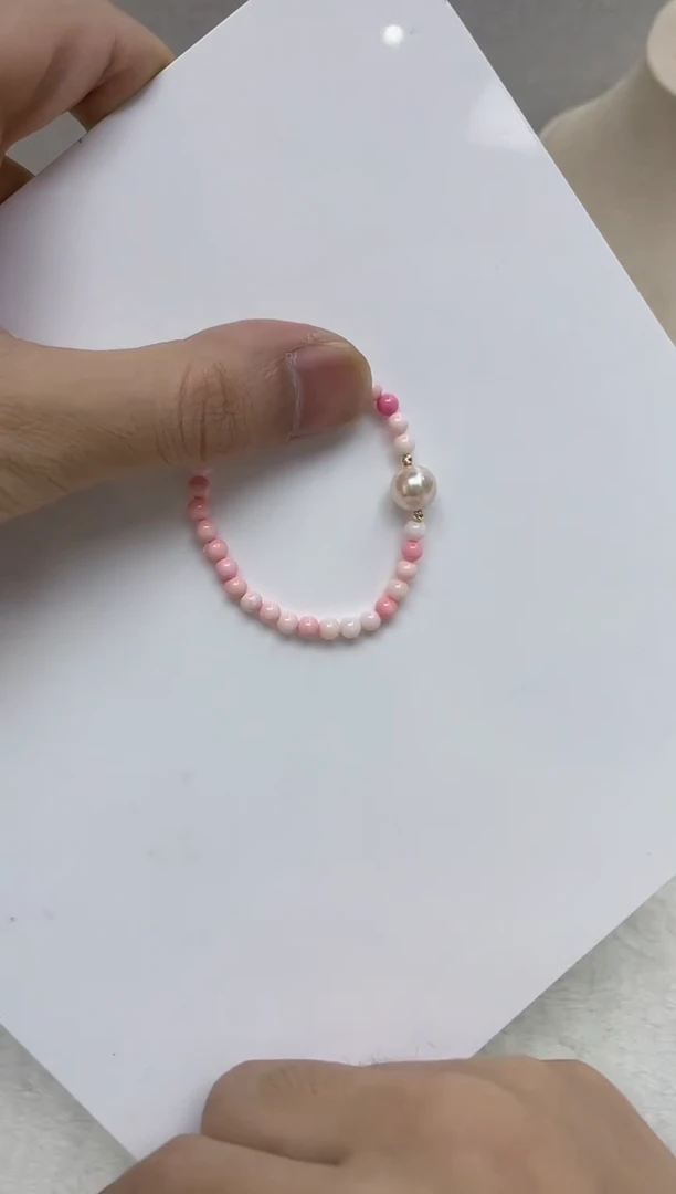18K金镶嵌手链海水珍珠
