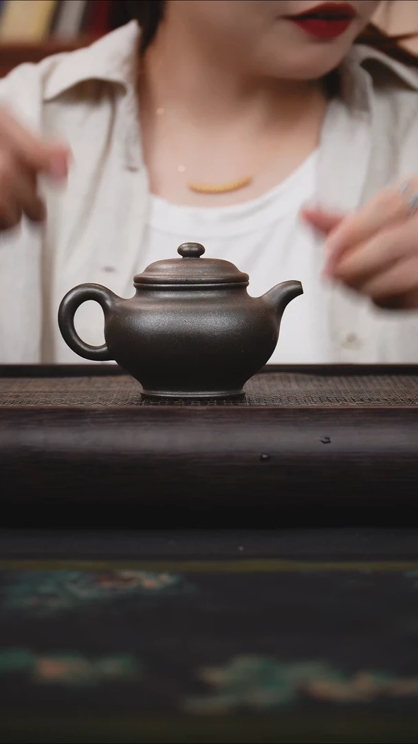 茶壶紫砂紫玉金砂 掇只