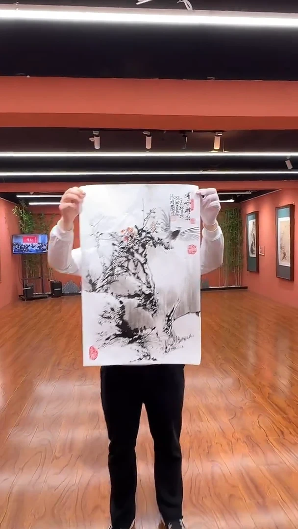 国画孙桂国老师作品，带合影证书1-1