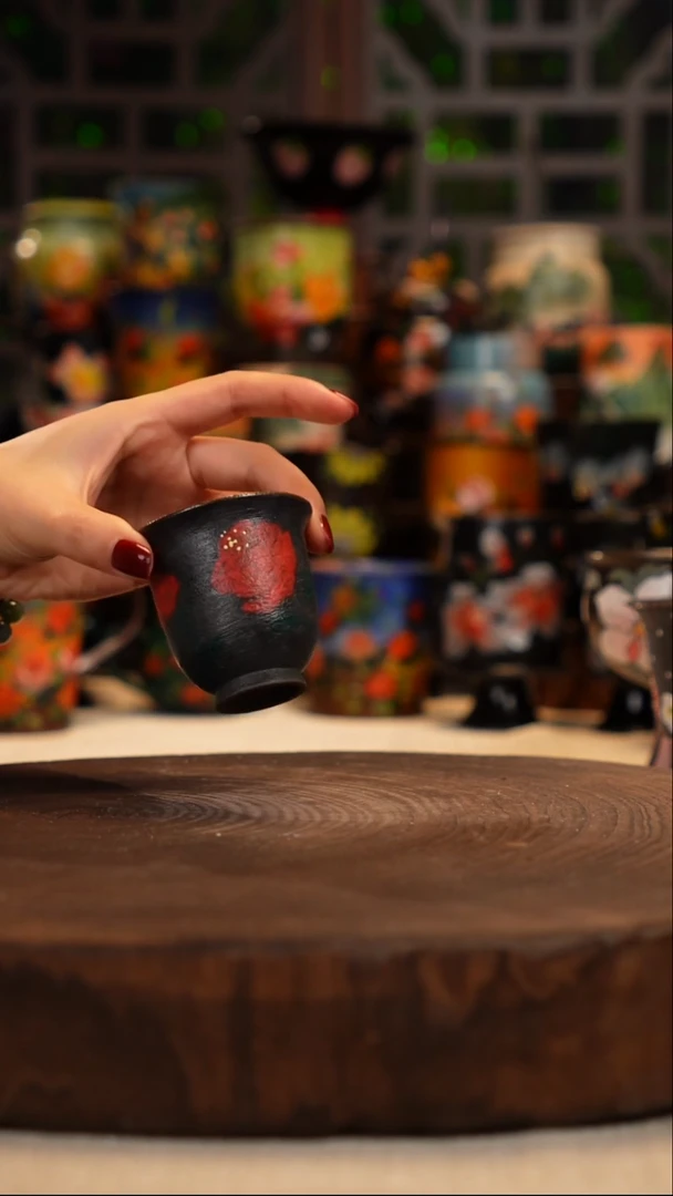 油画   釉下彩  杯子