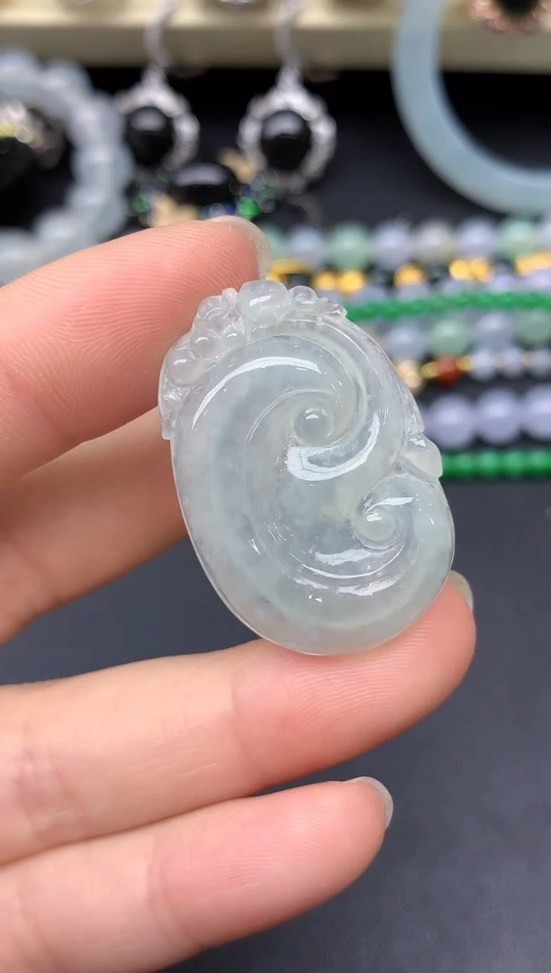 颈饰未镶嵌翡翠221-雪姐翡翠天天见