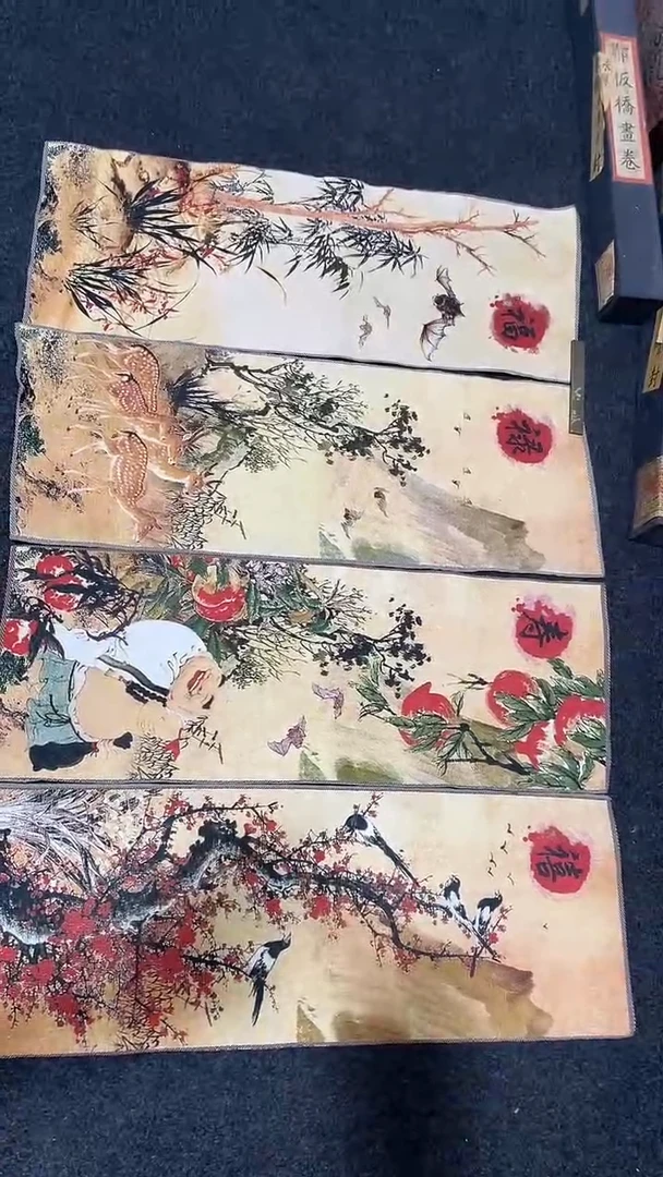 布高端精工软片刺绣（无装裱）