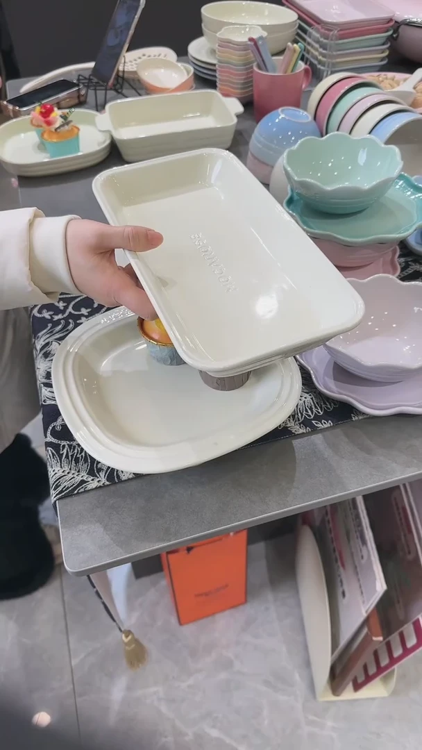 【闪购商品】瓷奶油白（11英寸）28cm炻彩鱼盘