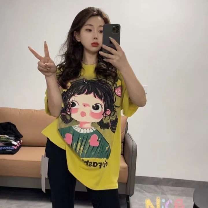 12676小景推荐-欧版刺绣亮片小女孩短袖-86703