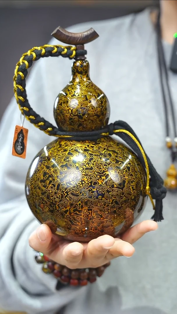 【闪购商品】XN215漆艺酒葫芦不包手串及旋转底座