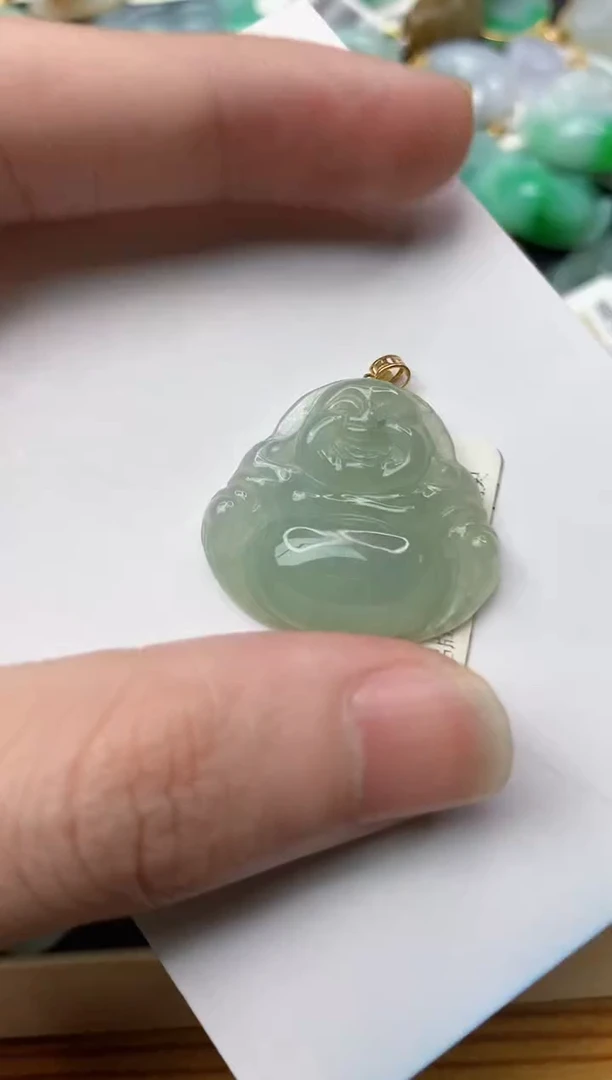 【闪购商品】翡翠颈饰18K金镶嵌4............