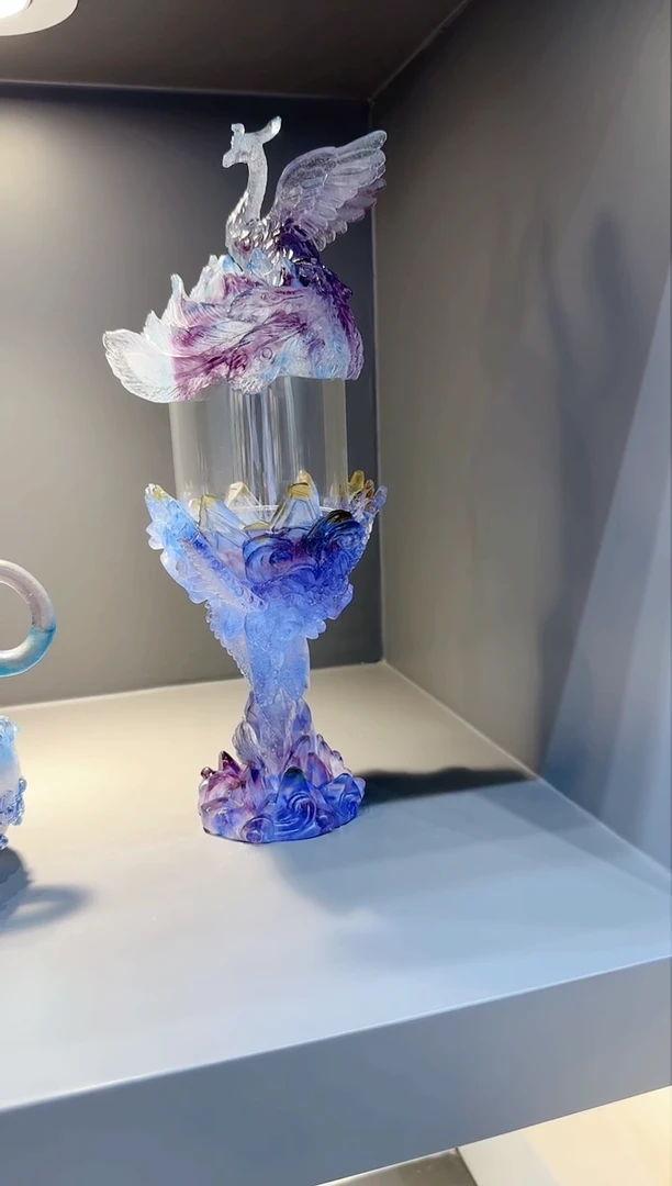 ?****.闪购龙凤呈祥香炉蓝色