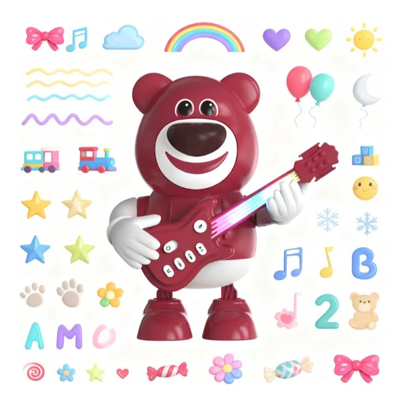 邦得比早教益智卡通蓝牙音低音炮音响电动玩具跳舞机器人桌面音响