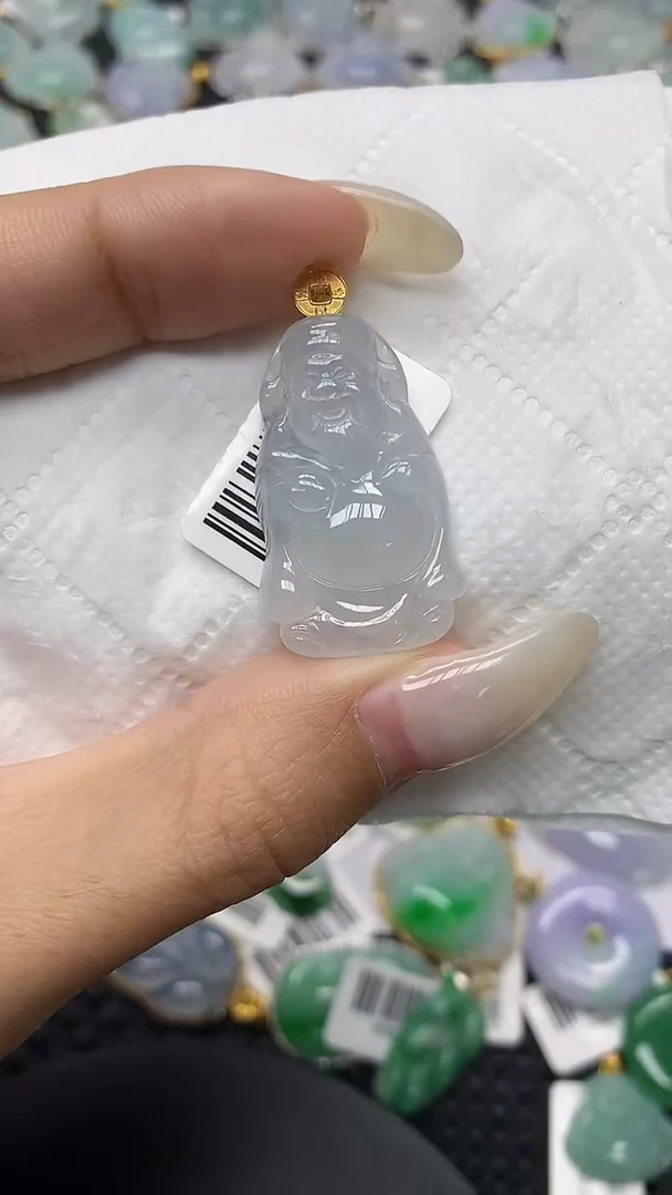 颈饰18K金镶嵌翡翠11111111111