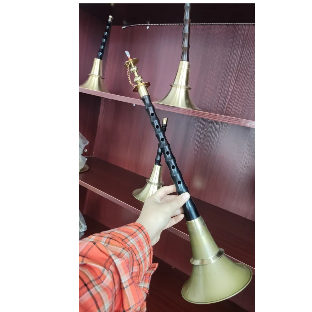 湖南民间黑檀唢呐喇叭乌木红白喜事不定调贵剧唢呐乐器一只价格