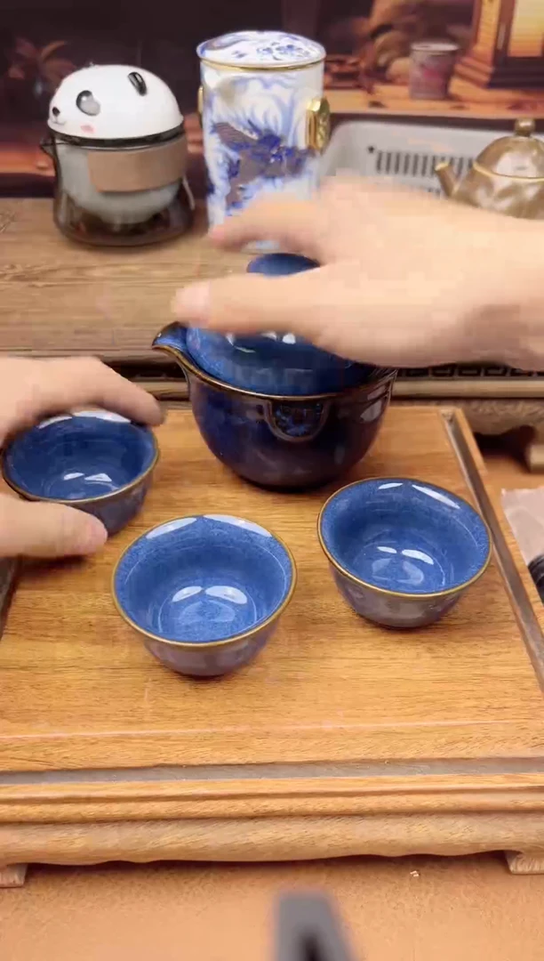 【闪购商品】陶瓷茶具摆件茶叶罐