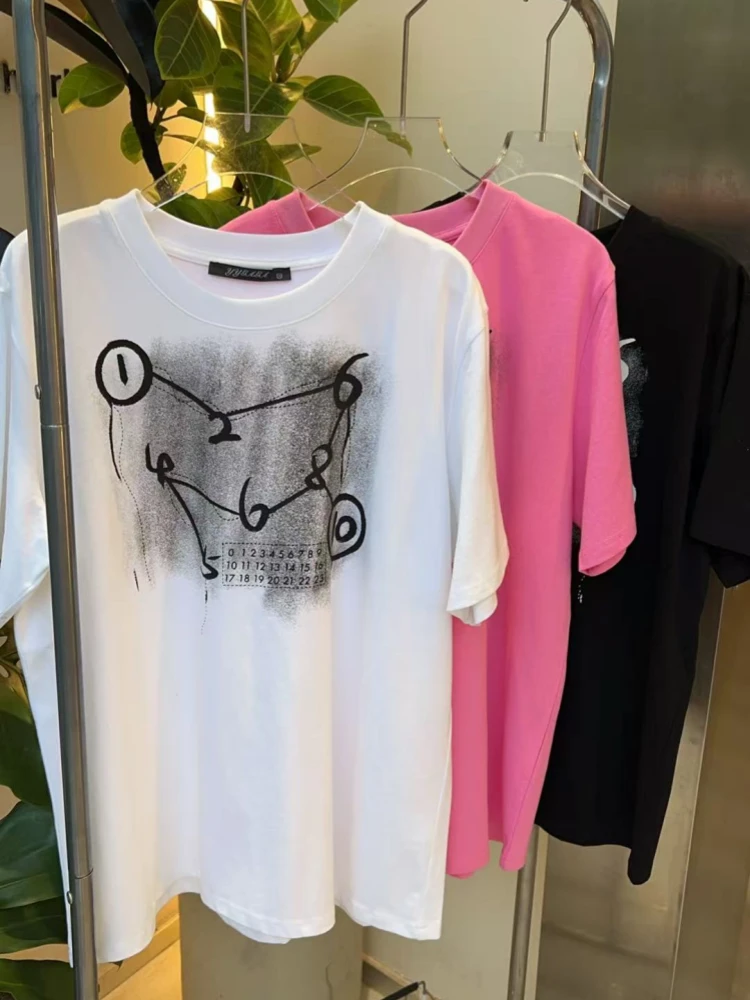 【济州岛】数字涂鸦印花圆领大版短袖GAGA