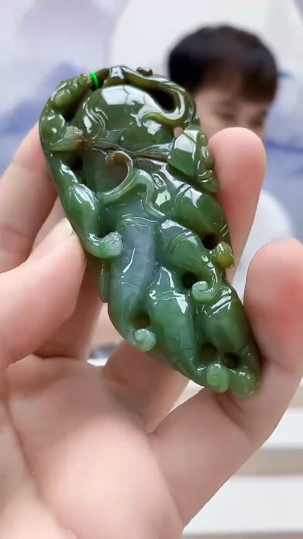 未镶嵌定制翡翠4868bb-毛货挂件23