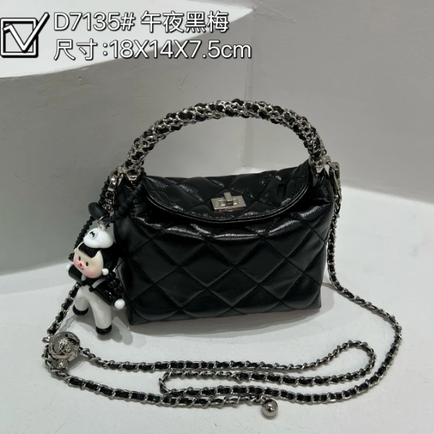 【TY】ZT-D7135-午夜黑梅  轻奢高级韩版单肩潮流时尚简约女包