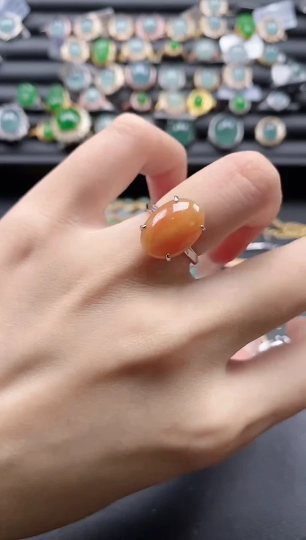 【闪购商品】翡翠戒指银S925镶嵌511511