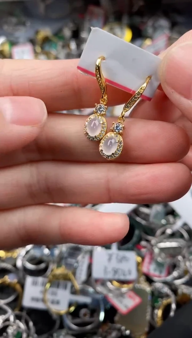 银S925镶嵌戒指翡翠666               6