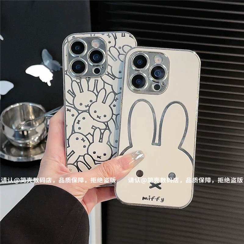 电镀直边镜面壳适用苹果16iPhone/华为荣耀/OPPO/VIVO/小米手机壳