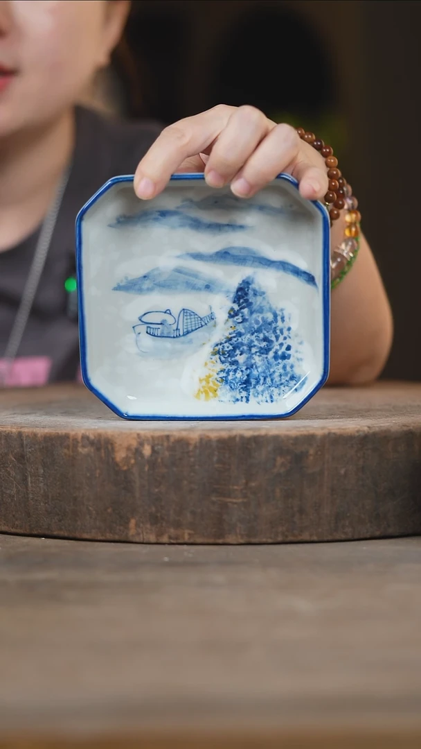 瓷片景德镇高温釉下彩（食品级）