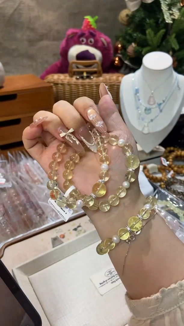 水晶手串未镶嵌孤品捡漏均匀瑕疵介意勿拍