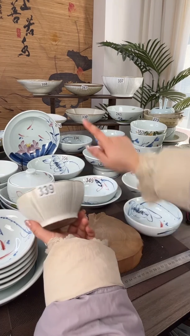 明舟福利陶泥5.5寸花口碗（单只装）