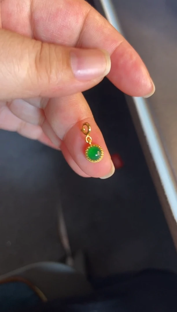 吊坠(不含链)银S925镶嵌翡翠1