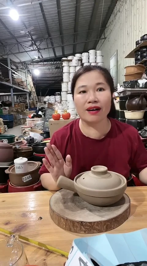 瑕疵小号原陶手把锅