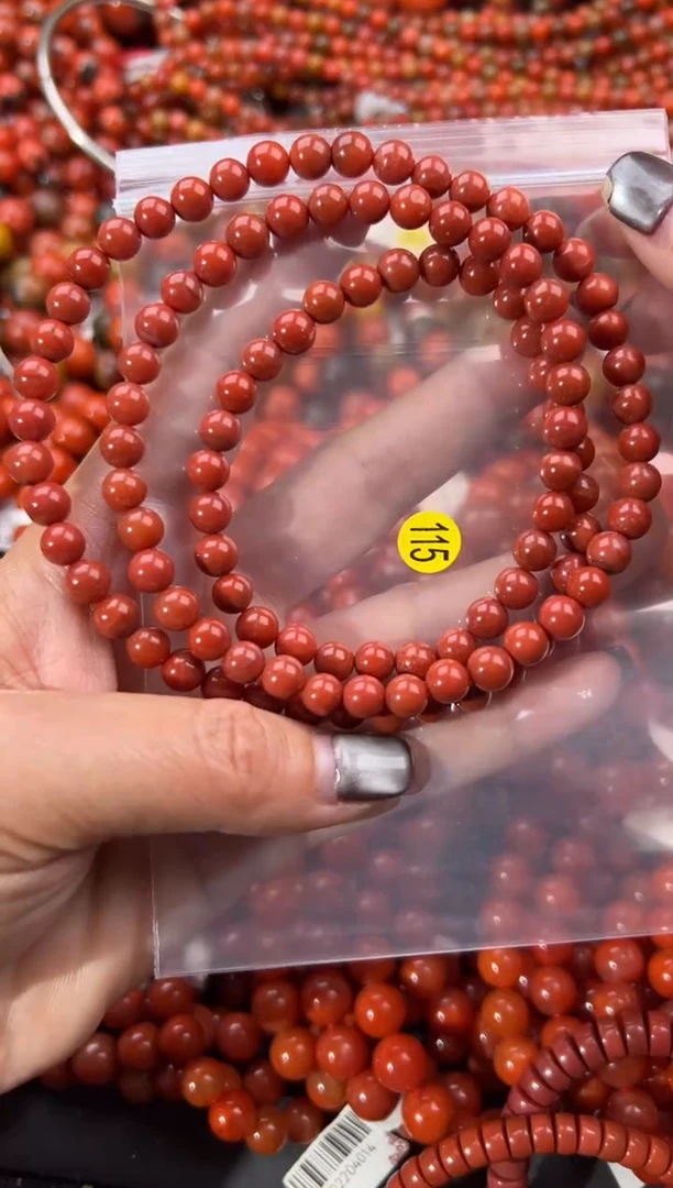 未镶嵌手串南红玛瑙6+