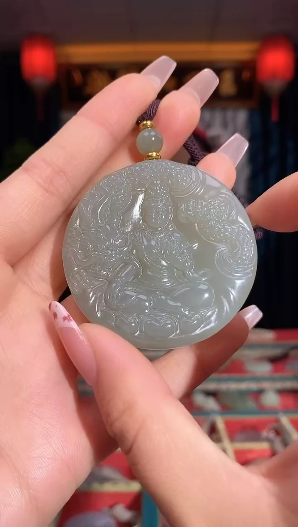 【闪购商品】和田玉颈饰未镶嵌御龙观音