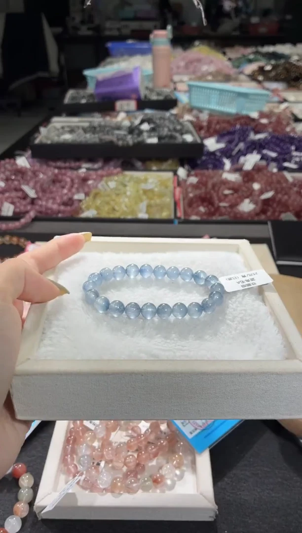 未镶嵌手链水晶433号 多样性发一Q  8+