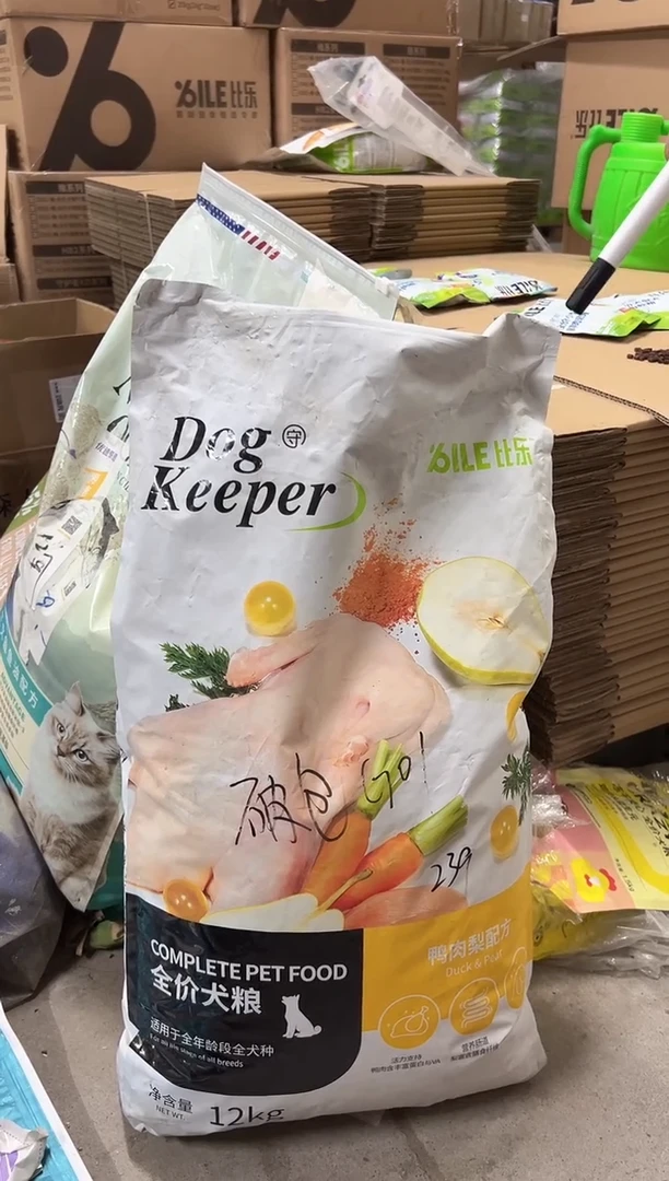 破包比乐鸭肉梨全价狗粮12kg