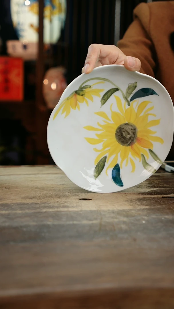 【闪购商品】瓷片景德镇纯手工釉下彩精品花瓶