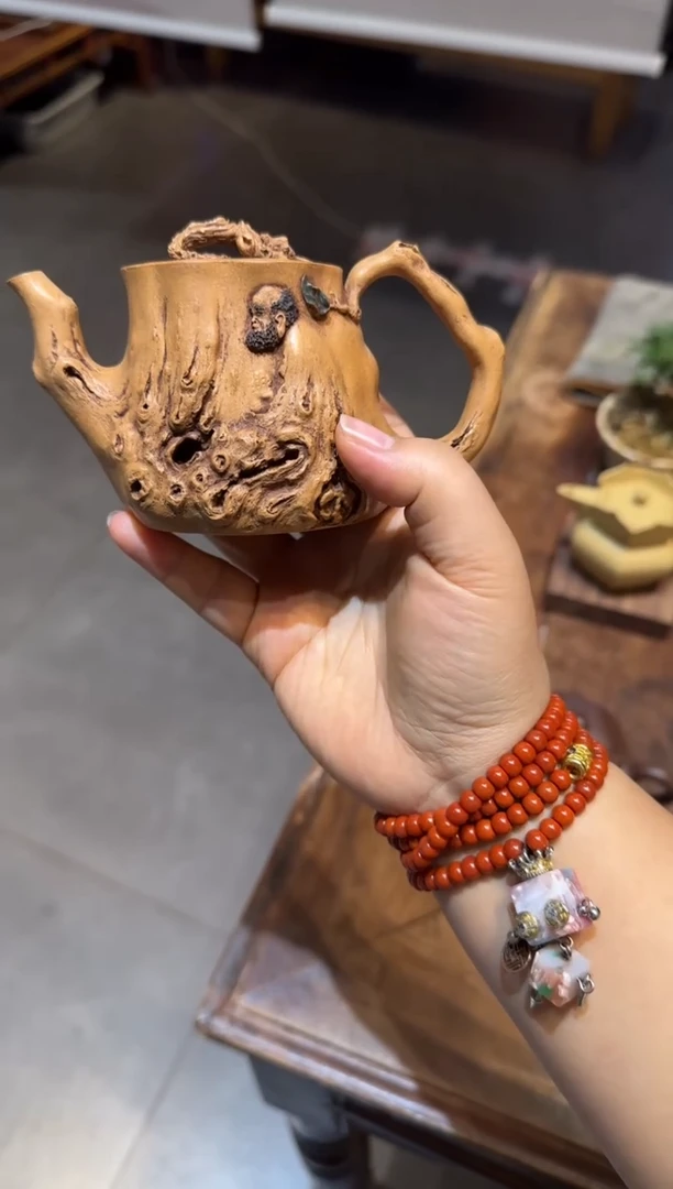 茶壶紫砂张*纯达摩 黄金段