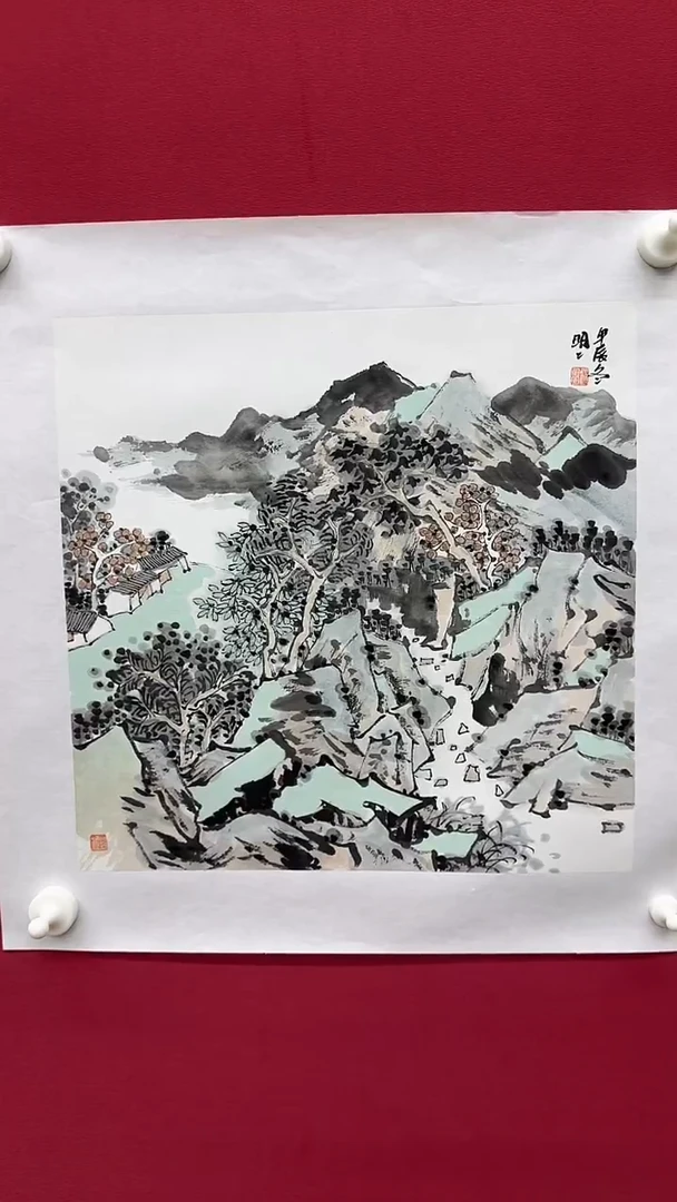 国画那**人赵明明1平尺作品