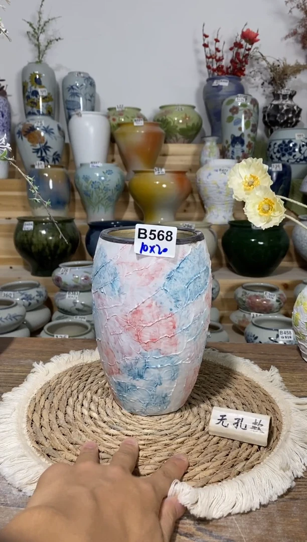 景德镇瓷韵陶瓷花盆   手工制品 完美主义者慎拍 B568