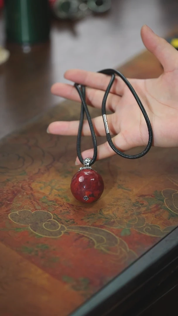 【闪购商品】南红玛瑙吊坠未镶嵌超大火焰纹