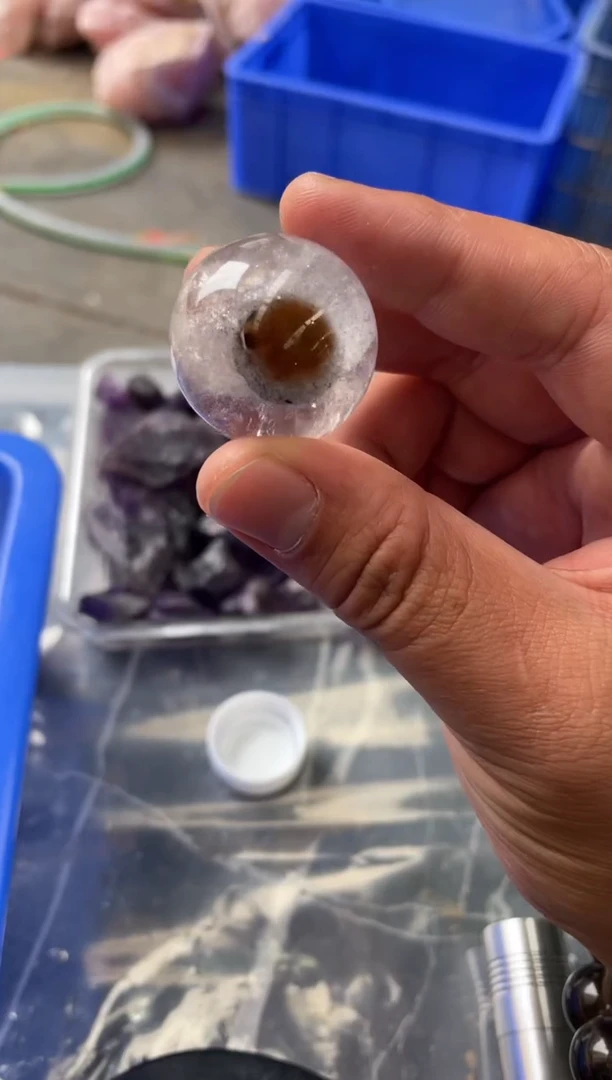 【闪购商品】水晶球未镶嵌天然喜马拉雅白水晶球卡20+