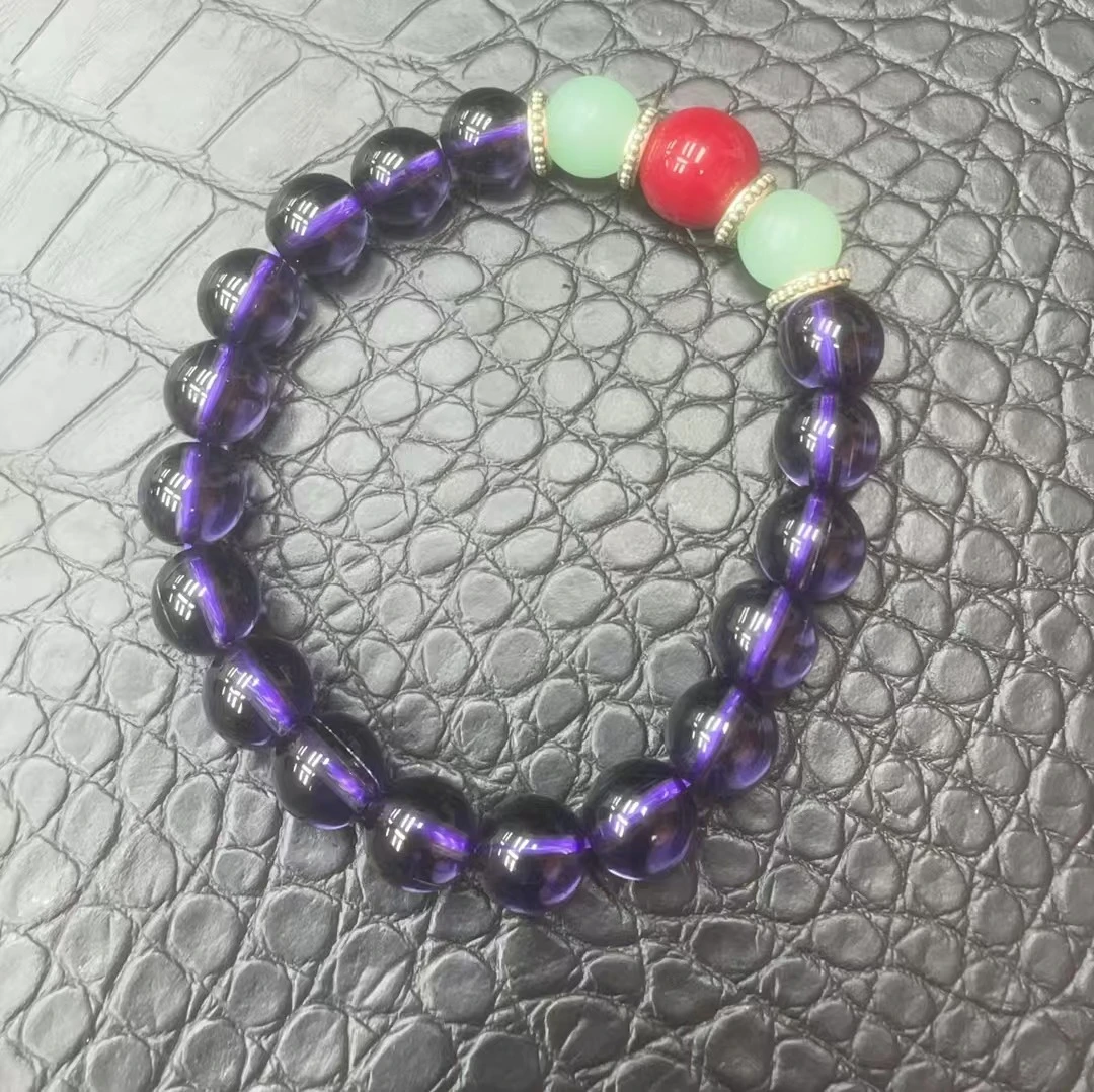 碧玺A150 紫色手串 男女同款时尚百搭