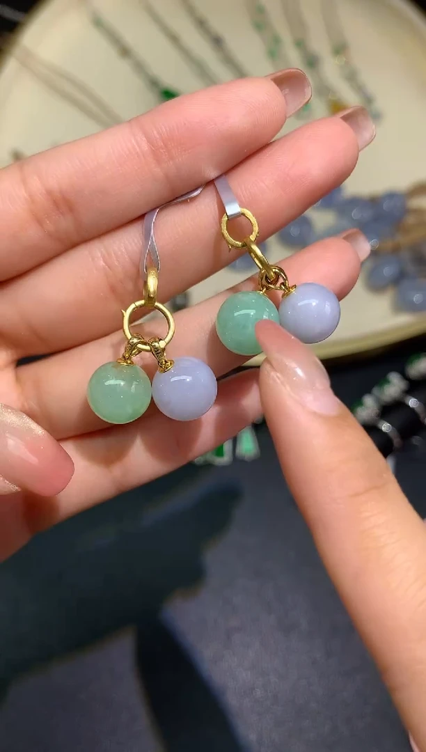 翡翠18K金镶嵌吊坠(不含链)吊坠多样性发其一A32|980