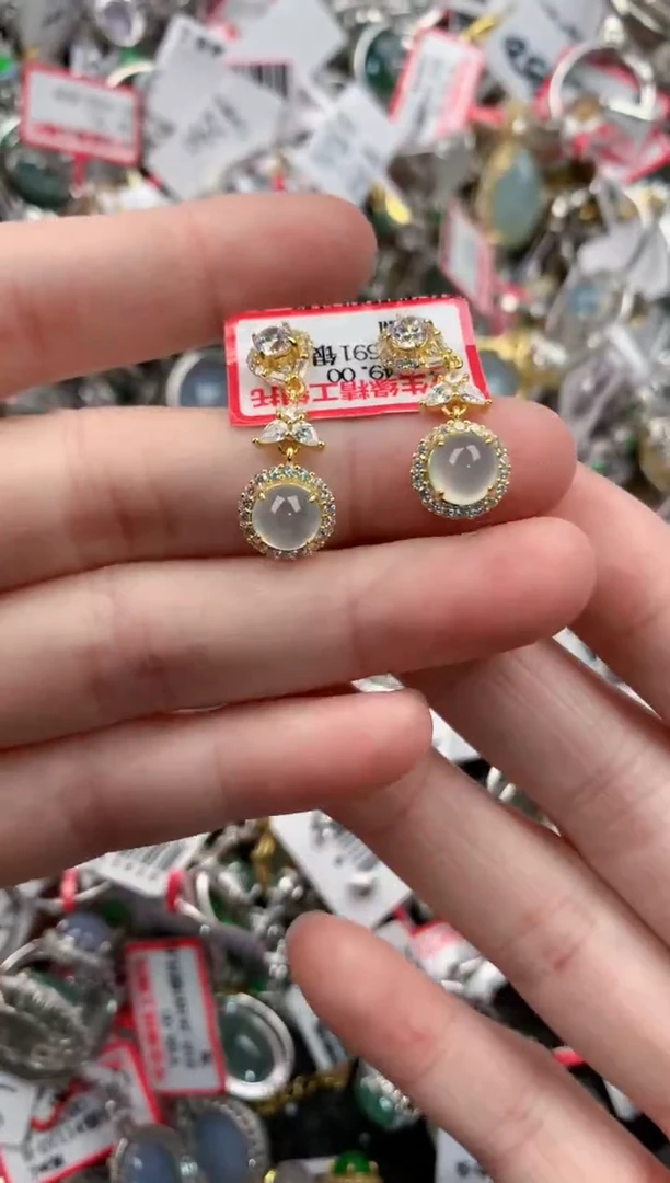 银S925镶嵌戒指翡翠333     3