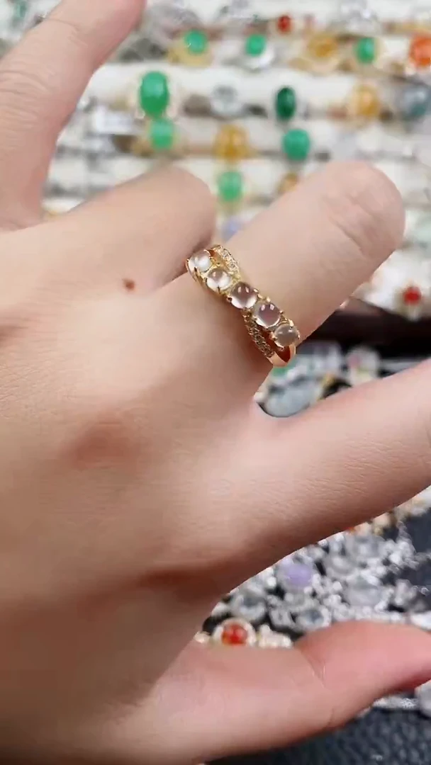 银S925镶嵌戒指翡翠97